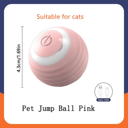 Smart Automatic Cat Toy Ball – USB Rechargeable Interactive Rolling & Bouncing