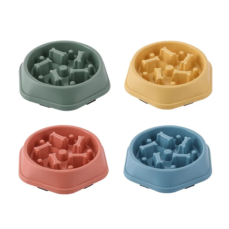 Slow Feeder Dog & Cat Bowl – Anti-Choking, Non-Slip, Healthy Eating Pet Bowl