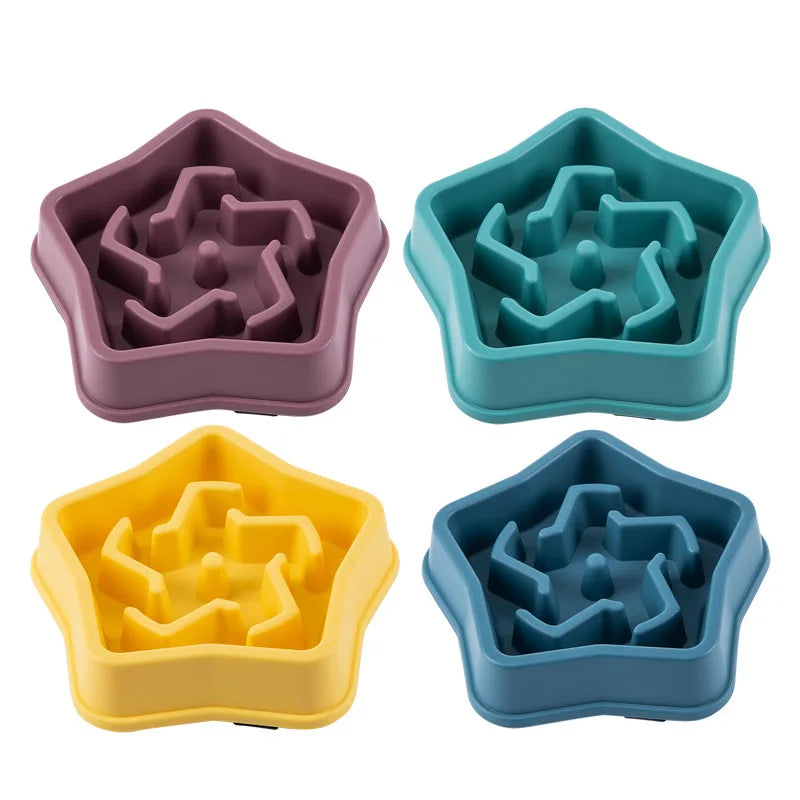 Slow Feeder Dog & Cat Bowl – Anti-Choking, Non-Slip, Healthy Eating Pet Bowl