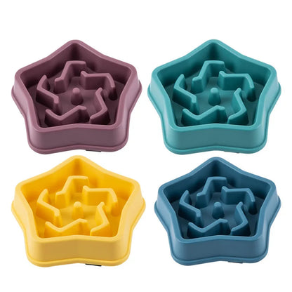 Slow Feeder Dog & Cat Bowl – Anti-Choking, Non-Slip, Healthy Eating Pet Bowl