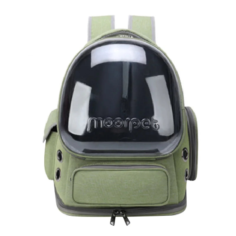 Transparent Pet Carrier Backpack – Outdoor Travel Bag for Cats & Small Dogs