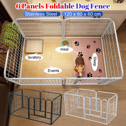 Foldable Dog Playpen – Heavy-Duty Pet Exercise Cage for Dogs, Cats & Rabbits