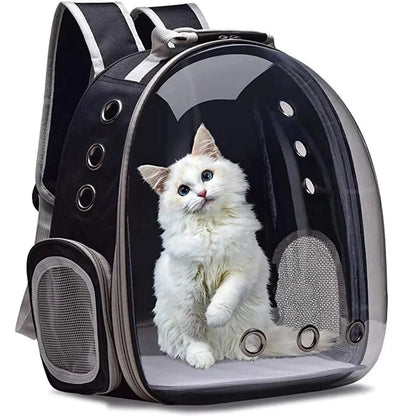 Transparent Capsule Pet Carrier Backpack – Breathable Travel Bag for Cats, Puppies