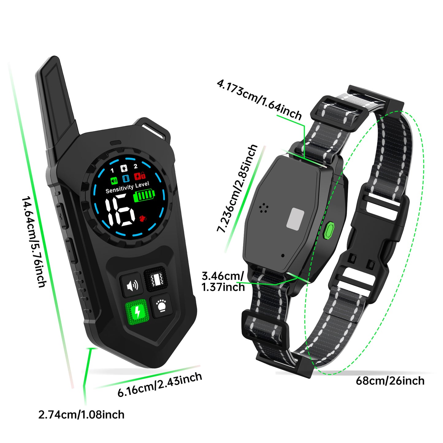 Astko T820 3‑in‑1 Remote Dog Trainer with Bark Control