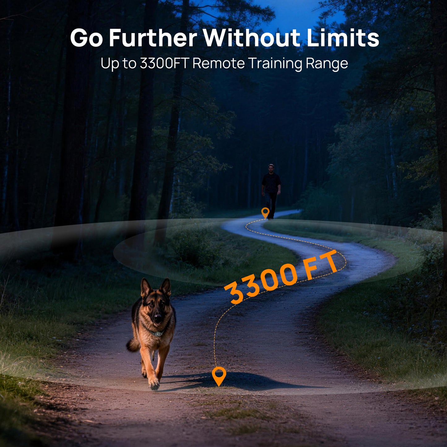 Astko T820-PRO Premium 3‑in‑1 Dog Training collar with wireless dog fence