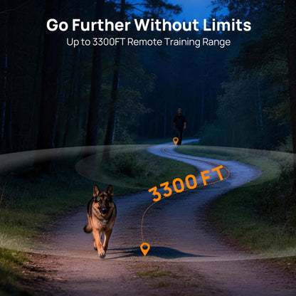 Astko T820-PRO Premium 3‑in‑1 Dog Training collar with wireless dog fence