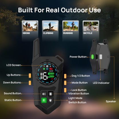 Astko T820-PRO Premium 3‑in‑1 Dog Training collar with wireless dog fence