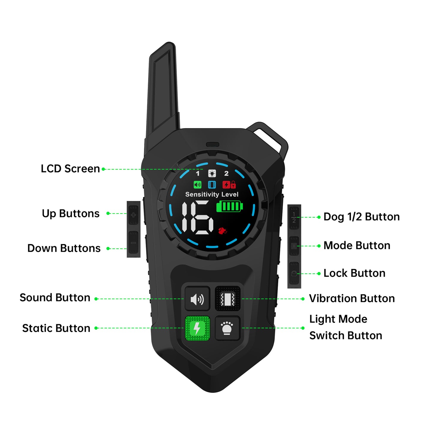 Astko T820 3‑in‑1 Remote Dog Trainer with Bark Control