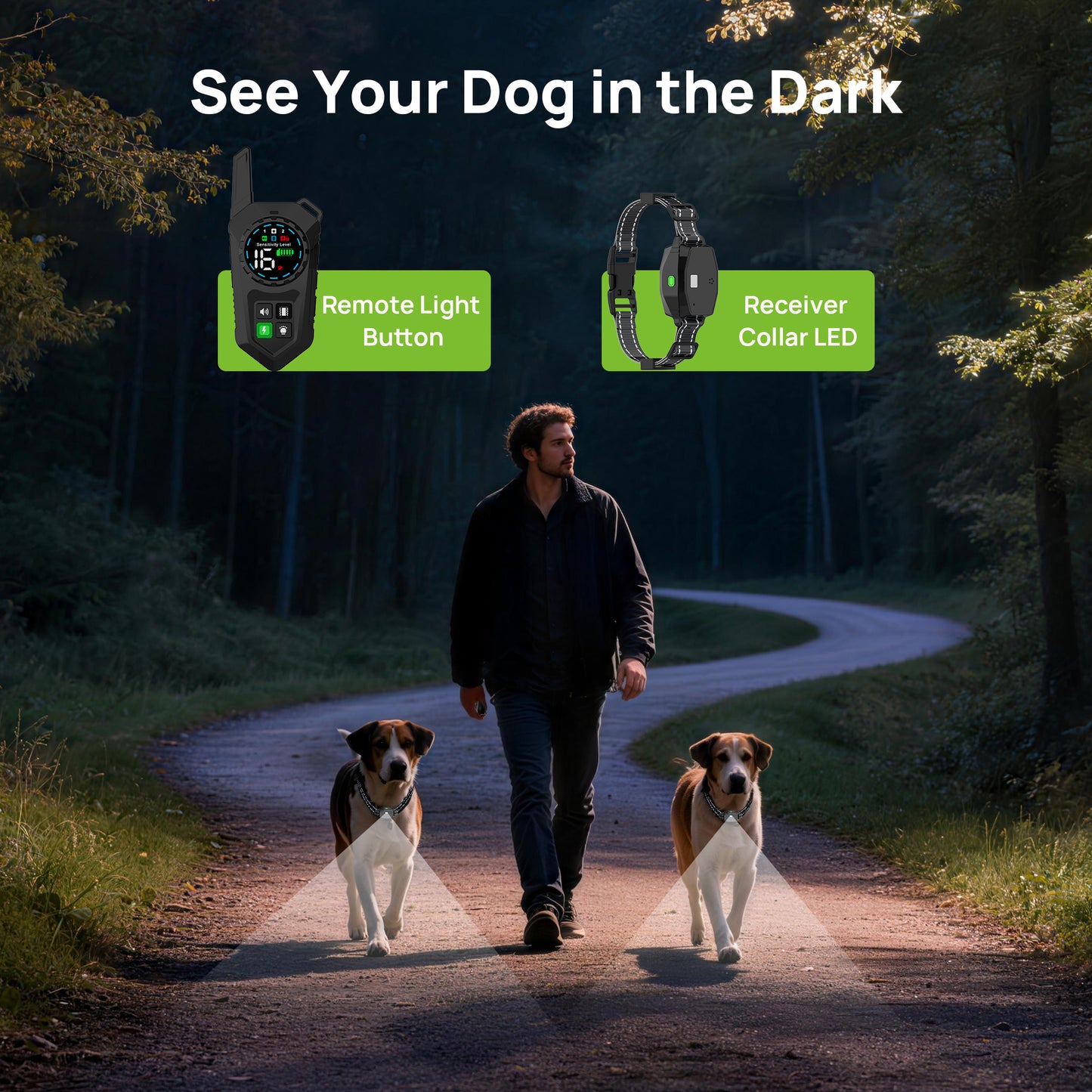 Astko T820 3‑in‑1 Remote Dog Trainer with Bark Control