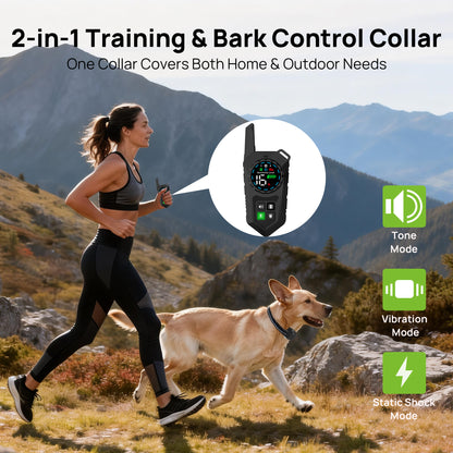 Astko T820 3‑in‑1 Remote Dog Trainer with Bark Control
