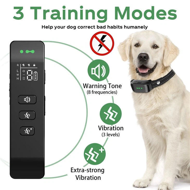 VS8 No-Shock Dog Training Collar (Up to 1640ft / 500m Range)