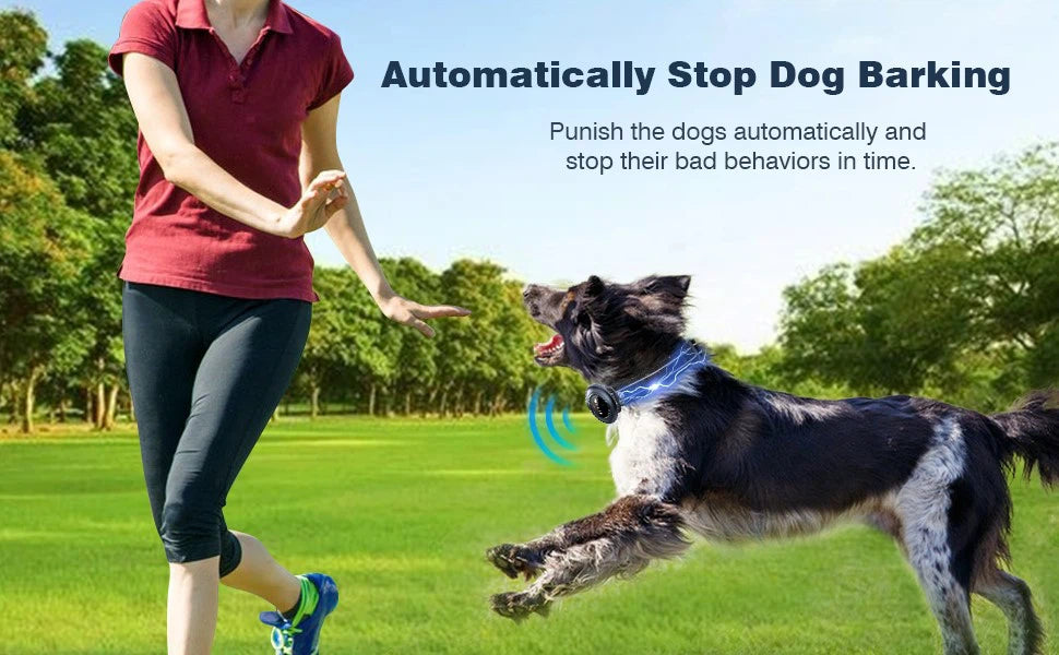 2-in-1 Dog Training and Anti-Bark Collar (Up to 1640ft / 500m Range)